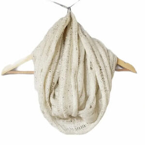 Express Beige Knit Infinity Scarf